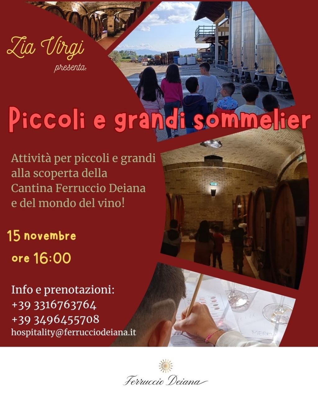Scoprire il vino con tutta la famiglia: un pomeriggio alla Cantina Ferruccio Deiana con Zia Virgi