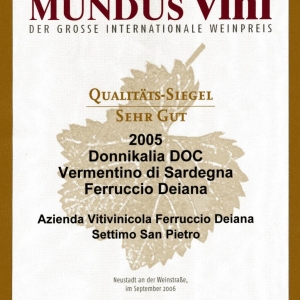 Donnikalia 2005 - Mundus Vini 2006